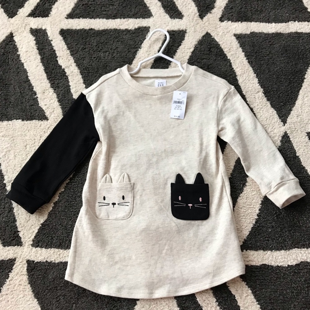 Gap Long Sleeve Cat Dress